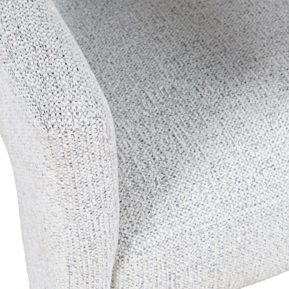 Hayden Modern Three Leg Sculpture Dining Armchair with Performance Fabric
