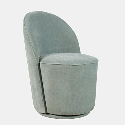Landon Mid-Century Modern Upholstered Swivel Dining Chair (Set of 2)