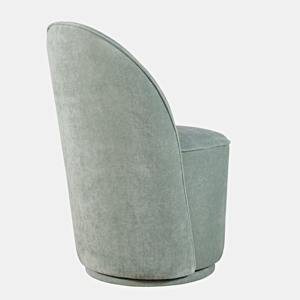 Landon Mid-Century Modern Upholstered Swivel Dining Chair (Set of 2)