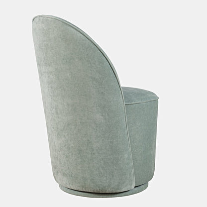 Landon Mid-Century Modern Upholstered Swivel Dining Chair (Set of 2)