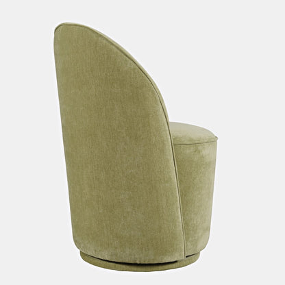 Landon Mid-Century Modern Upholstered Swivel Dining Chair (Set of 2)