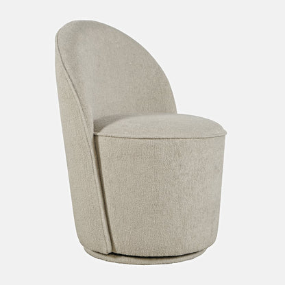 Landon Mid-Century Modern Upholstered Swivel Dining Chair (Set of 2)