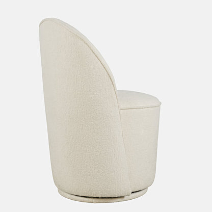 Landon Mid-Century Modern Upholstered Swivel Dining Chair (Set of 2)