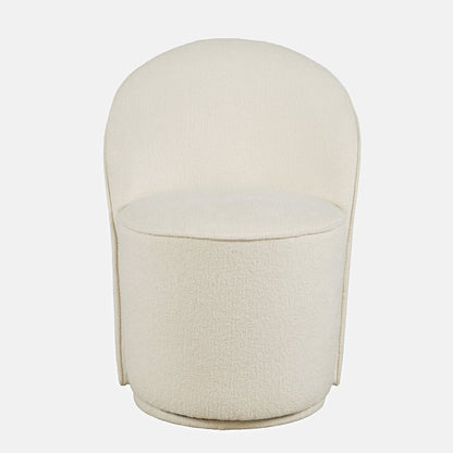 Landon Mid-Century Modern Upholstered Swivel Dining Chair (Set of 2)