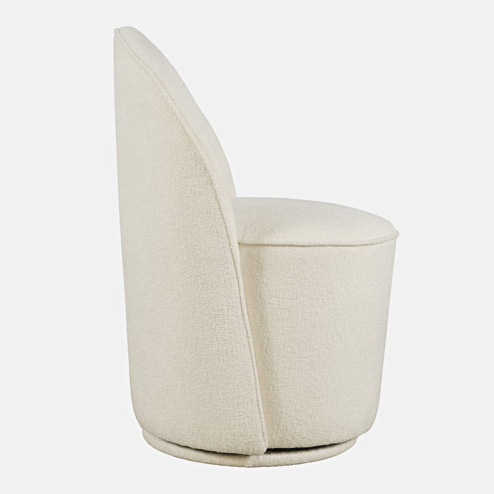 Landon Mid-Century Modern Upholstered Swivel Dining Chair (Set of 2)