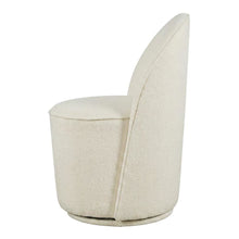 Mid-Century Modern Upholstered Swivel Dining Chair, Natural, Set of 2