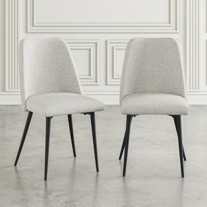 Macey Contemporary Modern Upholstered Dining Chair (Set of 2)