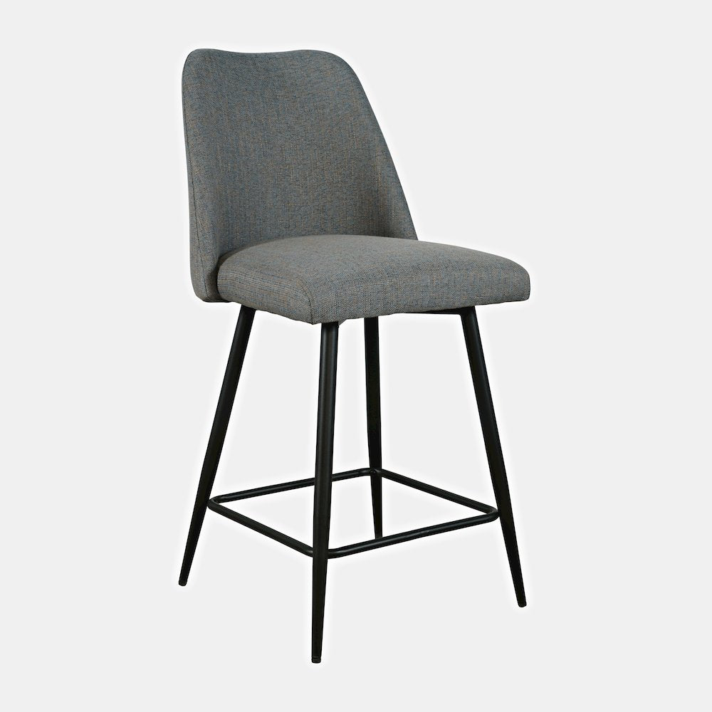 Macey Contemporary Modern Upholstered Counter Barstool (Set of 2)