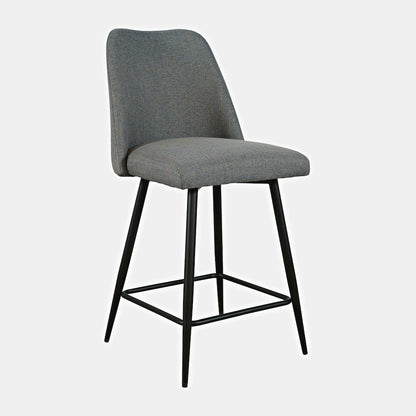 Macey Contemporary Modern Upholstered Counter Barstool (Set of 2)