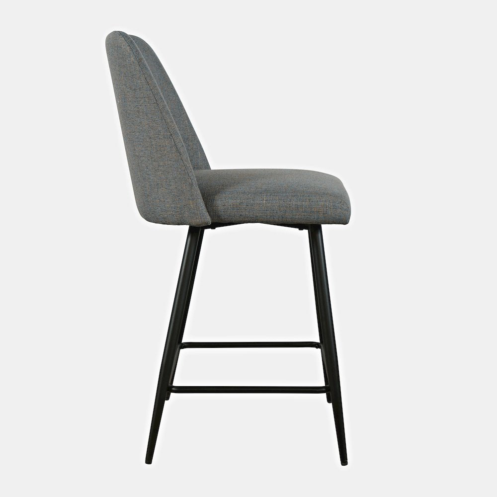 Macey Contemporary Modern Upholstered Counter Barstool (Set of 2)