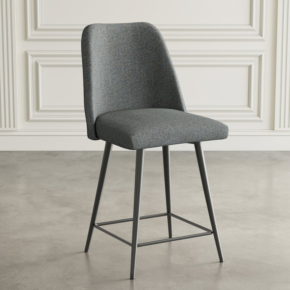 Macey Contemporary Modern Upholstered Counter Barstool (Set of 2)
