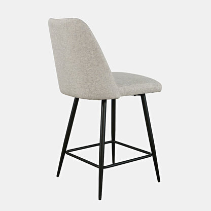 Macey Contemporary Modern Upholstered Counter Barstool (Set of 2)