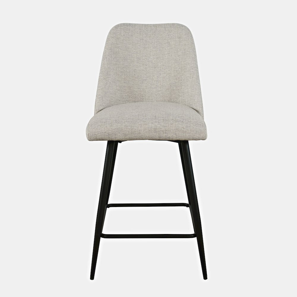 Macey Contemporary Modern Upholstered Counter Barstool (Set of 2)