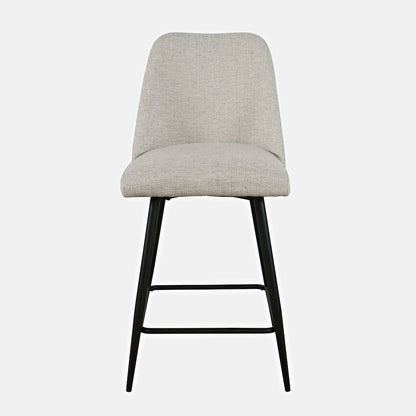 Macey Contemporary Modern Upholstered Counter Barstool (Set of 2)
