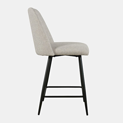 Macey Contemporary Modern Upholstered Counter Barstool (Set of 2)