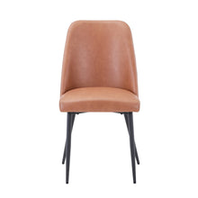 Maddox Mid-Century Modern Faux Leather Upholstered Dining Chair (Set of 2)