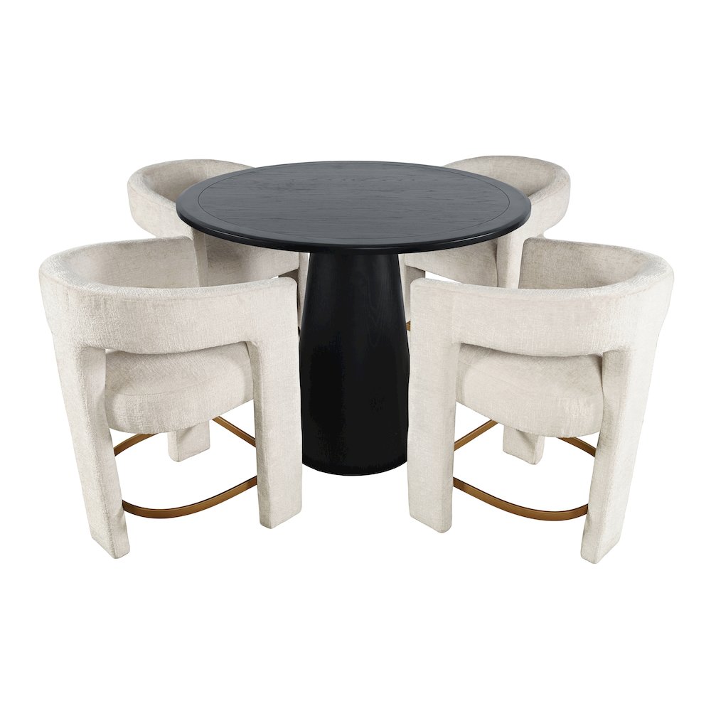 Luxury Mid-Century Modern Five Piece Counter Height Dining Set