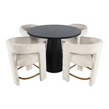 Luxury Mid-Century Modern Five Piece Counter Height Dining Set