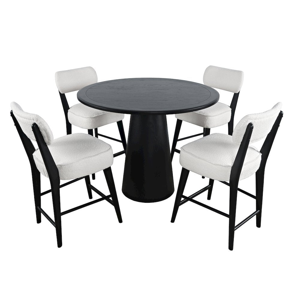 Mid-Century Modern Five Piece Counter Height Dining Set