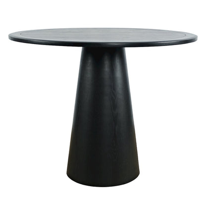 Nash Mid-Century Modern 45" Round Pedestal Counter Height Dining Table