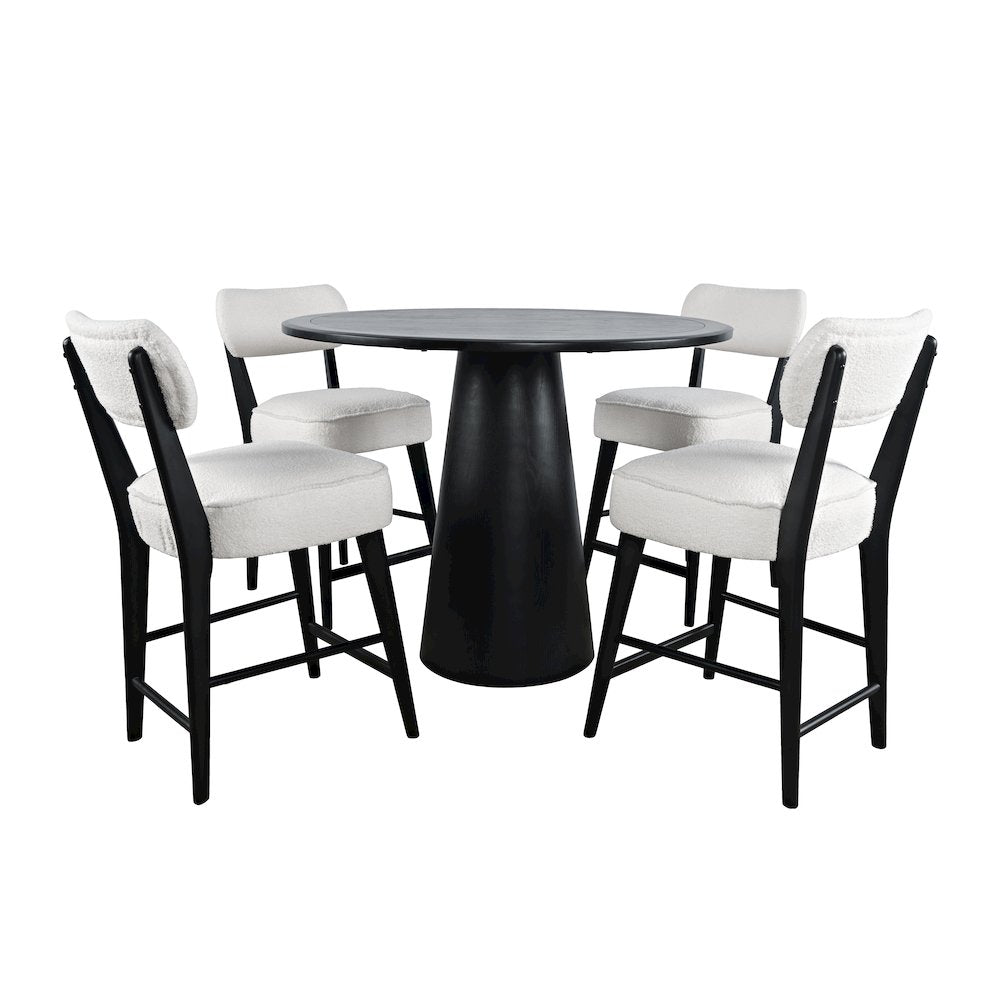 Mid-Century Modern Five Piece Counter Height Dining Set