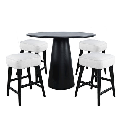 Mid-Century Modern Five Piece Counter Height Dining Set