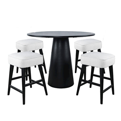 Mid-Century Modern Five Piece Counter Height Dining Set