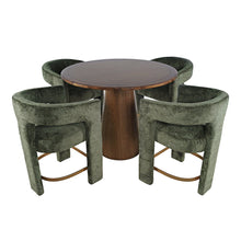 Luxury Mid-Century Modern Five Piece Counter Height Dining Set