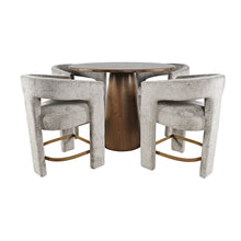 Luxury Mid-Century Modern Five Piece Counter Height Dining Set