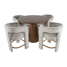 Luxury Mid-Century Modern Five Piece Counter Height Dining Set