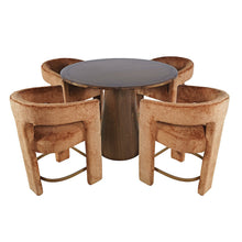 Luxury Mid-Century Modern Five Piece Counter Height Dining Set