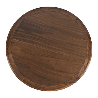 Nash Mid-Century Modern 45" Round Pedestal Counter Height Dining Table