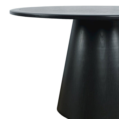 Nash Mid-Century Modern Five Piece Pedestal Dining Set with Upholstered Chairs