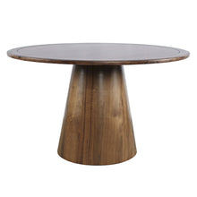 Nash Mid-Century Modern 50" Round Pedestal Dining Table