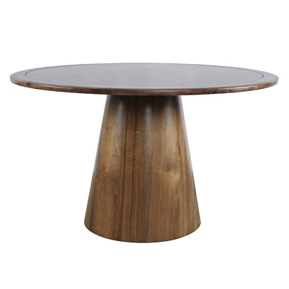 Nash Mid-Century Modern 50" Round Pedestal Dining Table