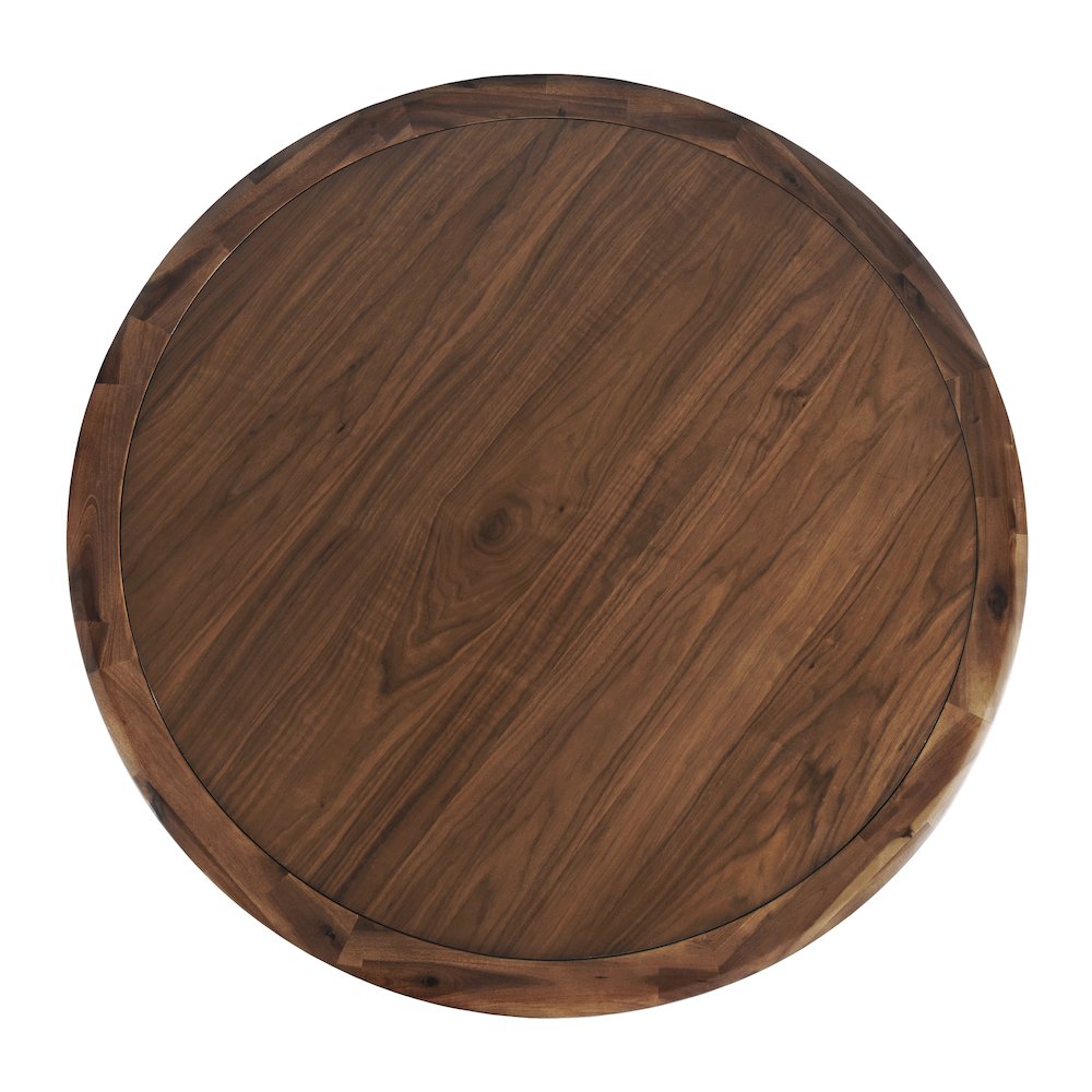 Nash Mid-Century Modern 50" Round Pedestal Dining Table