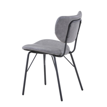 Contemporary Modern Faux Leather Split-Back Upholstered Dining Chair (Set of 2)