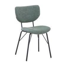 Contemporary Modern Faux Leather Split-Back Upholstered Dining Chair (Set of 2)