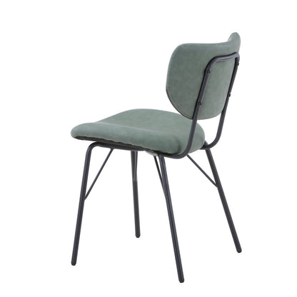 Contemporary Modern Faux Leather Split-Back Upholstered Dining Chair (Set of 2)