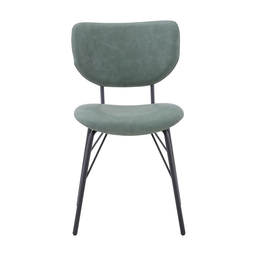 Contemporary Modern Faux Leather Split-Back Upholstered Dining Chair (Set of 2)