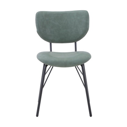 Contemporary Modern Faux Leather Split-Back Upholstered Dining Chair (Set of 2)