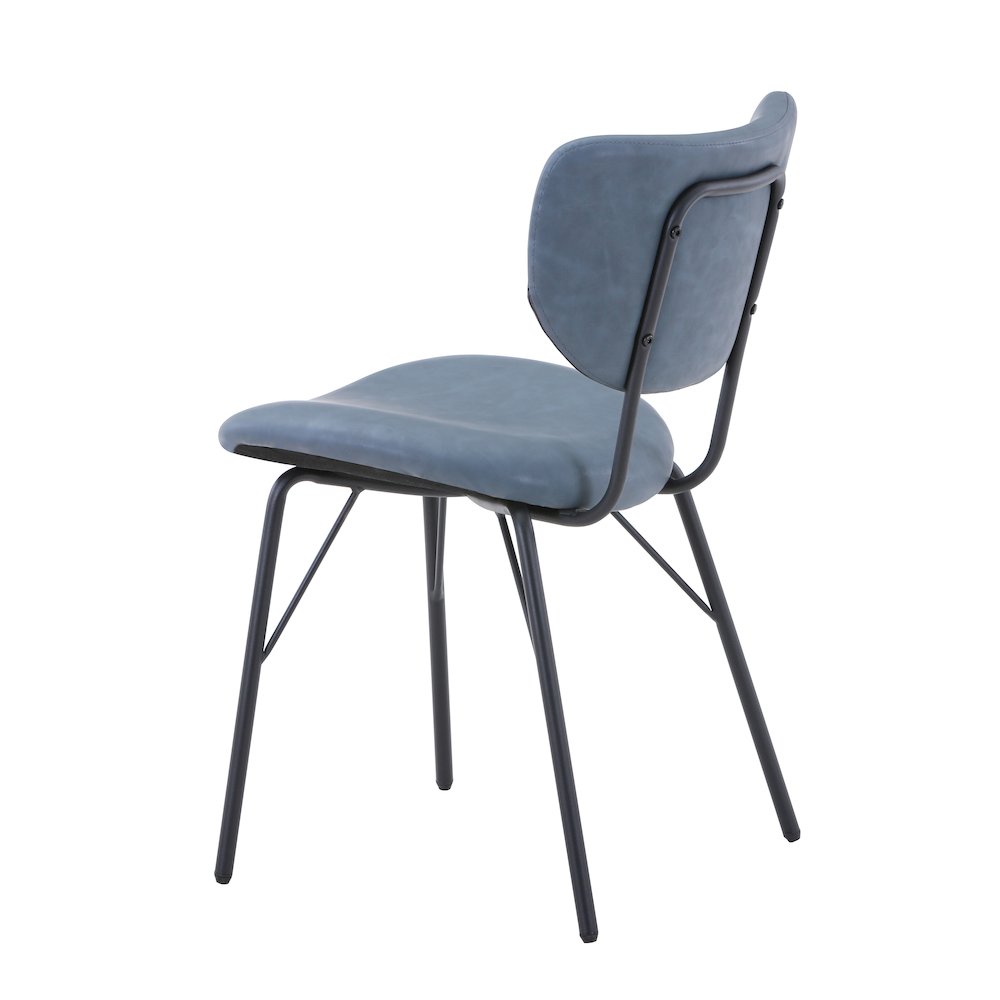 Contemporary Modern Faux Leather Split-Back Upholstered Dining Chair (Set of 2)