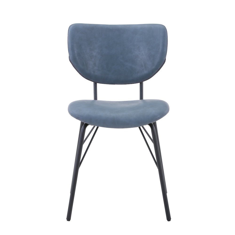 Contemporary Modern Faux Leather Split-Back Upholstered Dining Chair (Set of 2)
