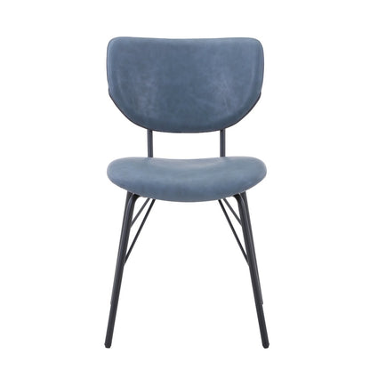 Contemporary Modern Faux Leather Split-Back Upholstered Dining Chair (Set of 2)
