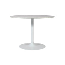Rowan 42" Modern Luxury Pedestal Round Marble Dining Table