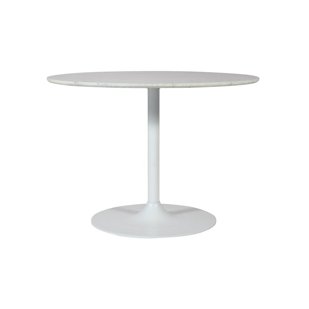 Rowan 42" Modern Luxury Pedestal Round Marble Dining Table