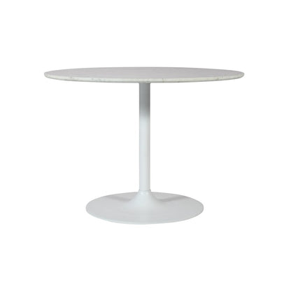 Rowan 42" Modern Luxury Pedestal Round Marble Dining Table