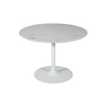 Rowan 42" Modern Luxury Pedestal Round Marble Dining Table