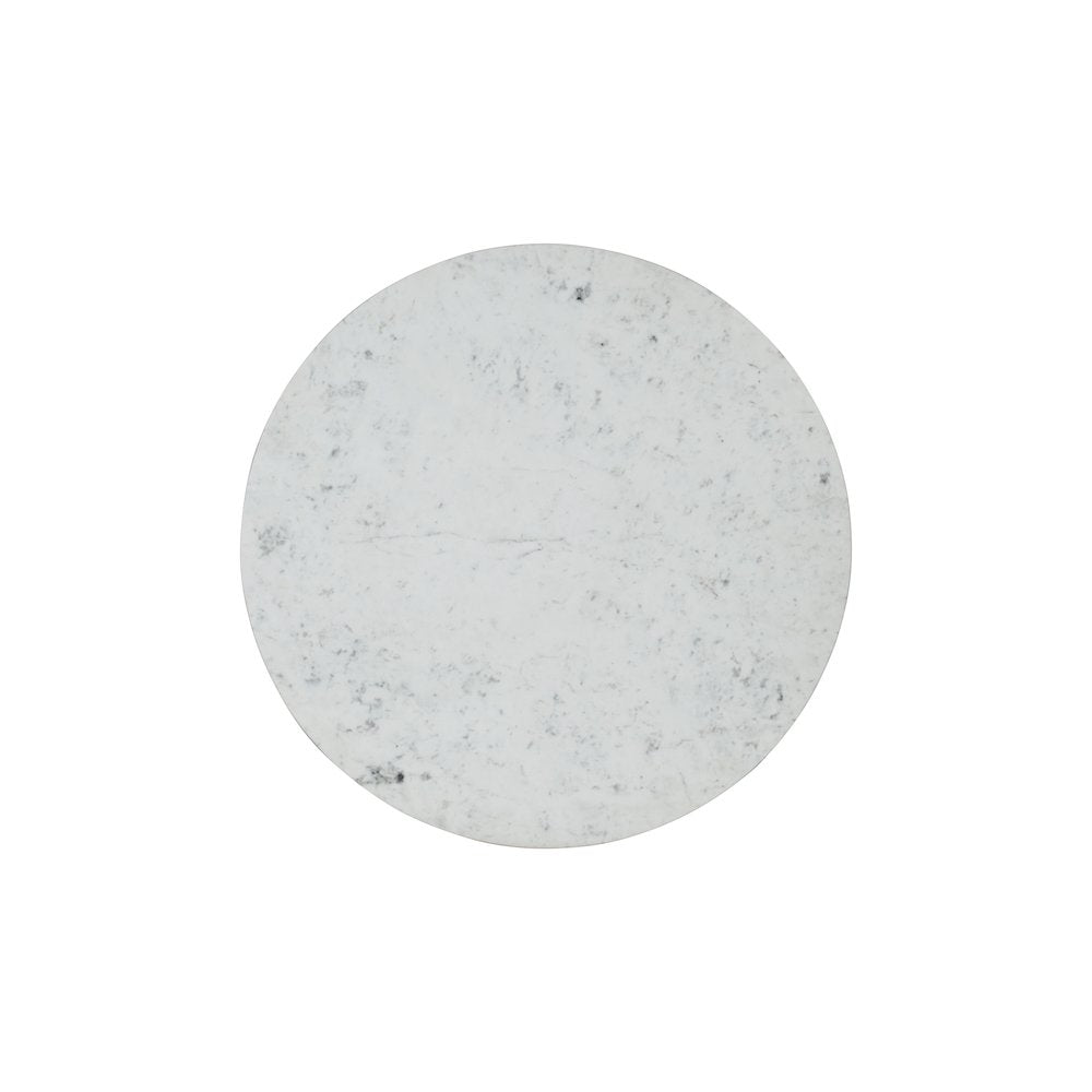 Rowan 42" Modern Luxury Pedestal Round Marble Dining Table