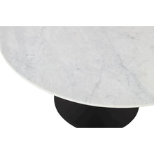 Rowan 54" Modern Luxury Pedestal Round Marble Dining Table
